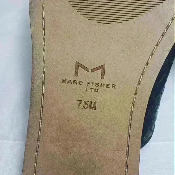 Marc Fisher LTD Womens Garren Woven Mules Slip On Pointed Toe Black Size 7.5M - Picture 11 of 12